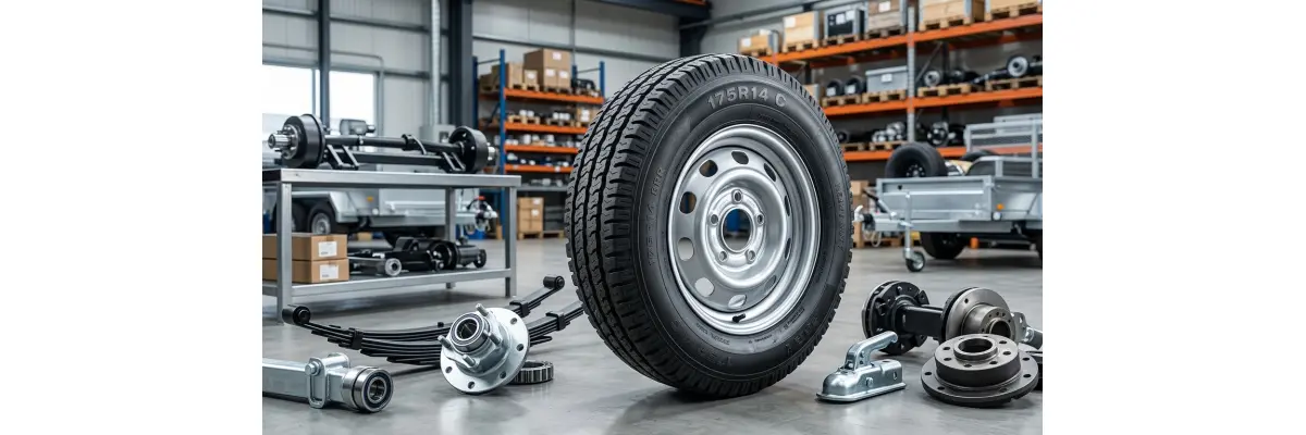 Het Ultieme Compleet Wiel voor Uw Aanhangwagen: AFATEK 175R14 C 8PR met 100 km/u Goedkeuring - Compleet Wiel 175R14 C 8PR 100 km/u – AFATEK België