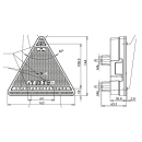 Luce posteriore a LED a destra: freno, indicatore, coda,...