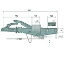Oploopbeveiliging AL-KO 90S / 3, 700 - 1000kg 1637/2051 vierkante buis 60 mm