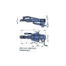 BPW braadpan. ZAF 1.5-2 750-1500 kg Gatenpatroon: FV 110 mm, FH 167-217 mm