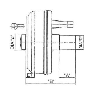 KNOTT remstomp t / m 1500 kg 200x50 links
