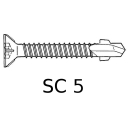 Specjalne wkrety samowiercace Torx ocynkowane SC5