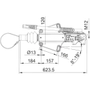 AL-KO oploopbeveiliging -PROFI V- Ges.-Gew. 1600 - 3000 kg, AE 3000, RB: 1637/2051