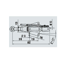 Overrun device DIN eye AE V 251S 1500-2700 kg above RB...