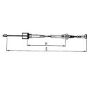 AL-KO Bowdenkabels afneembaar, bel 24 mm, nippel 8 mm - Profi Longlife HL 1790 mm / GL 1986 mm