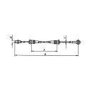 AL-KO Bowdenkabels voor afneembaar + in hoogte verstelbaar AE HL 550 mm / GL 800 mm, C 8 mm, D M12