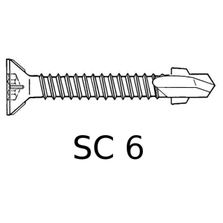 Torx speciale boorschroeven verzinkt SC6 29-12-U 6,3 x 45