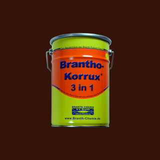 Brantho Korrux "3 in 1" 5 liter roodbruin / oxiderood RAL 3009