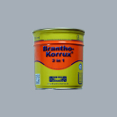 Brantho Korrux "3 in 1" 0,75 liter blik zilver aluminium / wit aluminium RAL 9006