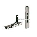 Aluminium slot met stop 300 mm hoog, links