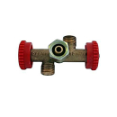 Double branch valve 1x1 / 4 "collar nut x 2x1 /...