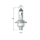 Ampoule Osram Bilux 12V 60 / 55W douille P43t