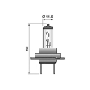 Pære Osram H7 12V 55W stikkontakt Px26d