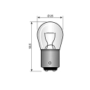 Lampadina Osram 12V 21W con attacco Ba15s