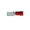 Flat plug 6.3 mm red 0.5-1.0 mm