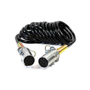 Cable espiral 24V 3,5m 7 polos D.110mm 2 conectores tipo N