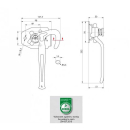 SPP angle lever lock left, size 1, ZB-12,...