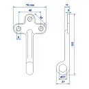Ophangoog maat 1, 120 mm