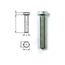 Pernos de cabeza hexagonal DIN 933 galvanizados M8x30