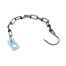 Metal safety chain with galvanized steel plate 270 mm