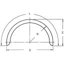 Enkele as spatbord profiel 12/40 B220 R330 L1065 S660 H345