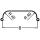 AL-KO enkelassig spatbord profiel 12/40 E 2070 B200 S720 H335