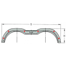 AL-KO double axle mudguard profile 12/40