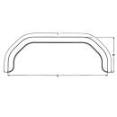 Double axle mudguard profile 12/40