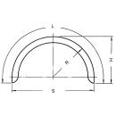 Enkelassig spatbordprofiel 40 B150 R250 L815 S500 H265