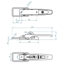 SPP - excenterslot, ZB-01, 210 mm, ronde beugel, gegalvaniseerd