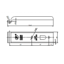 SPP - soporte de mostrador, Z-01, 126 mm, galvanizado