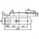 SPP - Gegenhalter, Z-02A, 145 mm, gekröpft, verzinkt