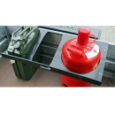 Bracket 2x20 ltr. Canister & 1x11 kg gas bottle