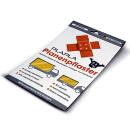 Zelfklevende zeildoekpleister 0,20 x 0,30 m blauw RAL 5002