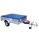 Trailer vlak dekzeil met rubberen band 2575 x 1345 x 50 mm