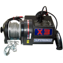 Cable winch DC motor type X3 rope & hook 24 V