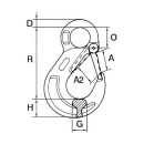 Ösenlasthaken Tragfähigkeit 1120 kg