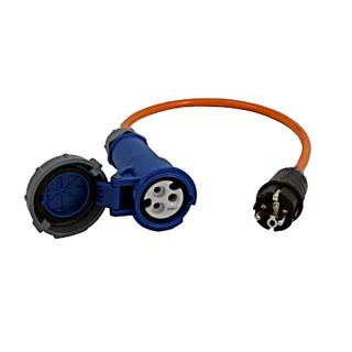 Adapterkabel CEE-koppeling Bajo. / Schuko-stekker 500 mm