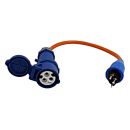 Adapter cable CEE coupling / solid plug CH