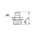 Ingrassatore conico 180 ° H1