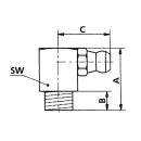 Engrasador cónico 90 ° H3