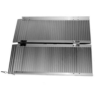 Opklapbare oprijplaten voor rolstoel 200 kg 910 x 740 mm