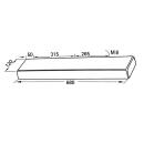 Voorste steunkussen PUR-schuim 680 x 120 x 40 mm
