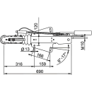 Compacte oploopbeveiliging AL-KO -V- 161 S 950 - 1600 kg...