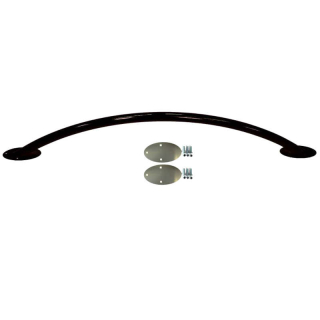 Paardendekenhouder 1500 mm cpl. zwart