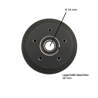 Remtrommel geschikt voor BPW 200 x 50, wielaansluiting: 112 x 5 gaten S 2005-5 RASK ECO