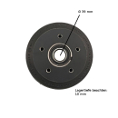 Brake drum suitable for BPW 200 x 50, wheel connection...