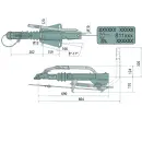 V-brake type 161 S handremhendel met vaste middenstand