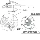 V-brake type 161 S handremhendel met vaste middenstand