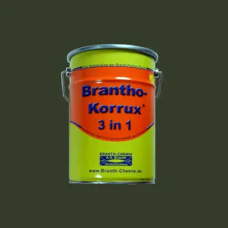 Brantho Korrux "3 in 1" 5 liter flessengroen RAL 6007